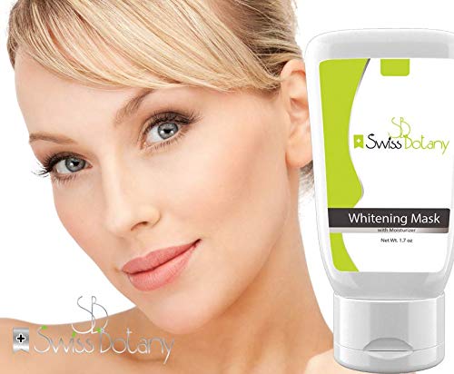 Swiss Botany Beauty 1 Whiten Skin Cream - Whitening Face Mask for Sensitive Skin / Intimate Areas, Underarms, Butt, Knees, Inner Thights - Super Brite/Pink