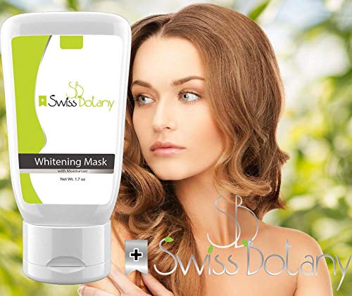 Swiss Botany Beauty 1 Whiten Skin Cream - Whitening Face Mask for Sensitive Skin / Intimate Areas, Underarms, Butt, Knees, Inner Thights - Super Brite/Pink