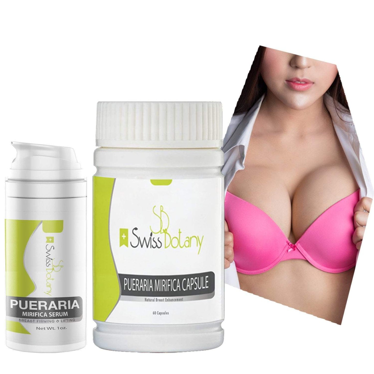 swissbotany breast lifting Pueraria Mirifica - Purest Quality Pueraria Mirifica Serum  + Swiss Botany Pueraria Mirifica Capsules - Natural breast Firming & Enlargement